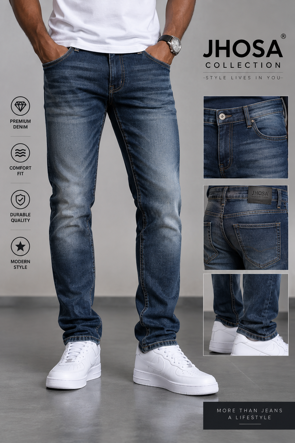 JHOSA Men’s Premium Stretch Jeans